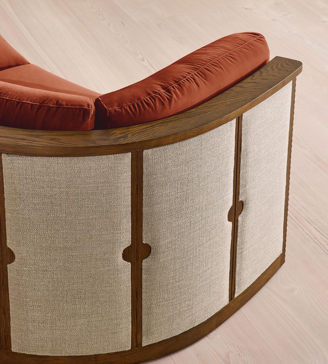 Belmont Sofa - Three Seater - Velvet - Rust - US - Images - Image 5