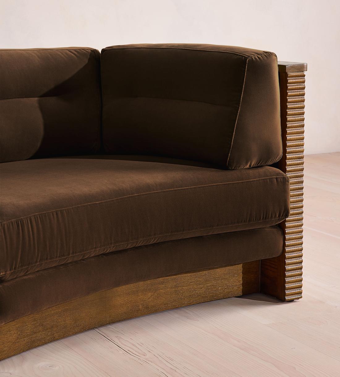 Belmont Sofa - Three Seater - Velvet - Chocolate - UK - Images - Image 5