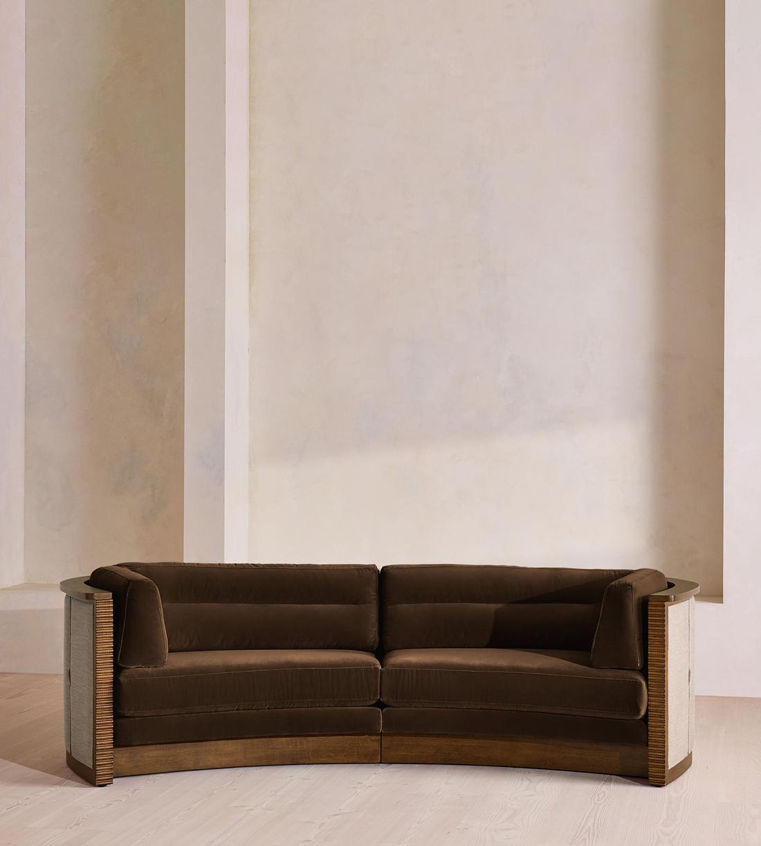 Belmont Sofa - Three Seater - Velvet - Chocolate - US - Listing - Image 2