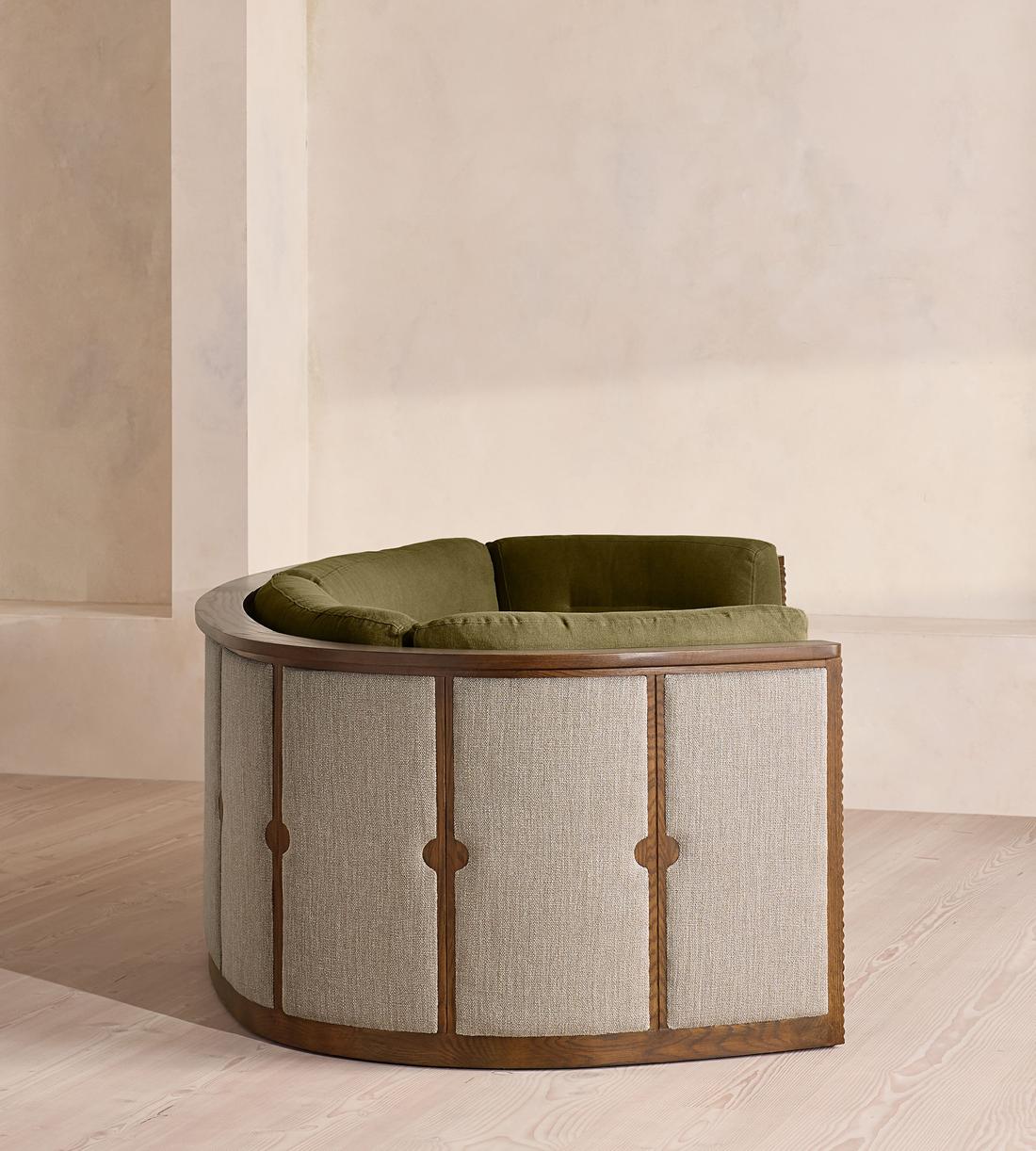 Belmont Sofa - Three Seater - Linen - Olive - US - Images - Image 3