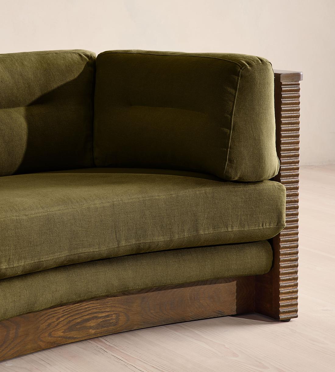 Belmont Sofa - Three Seater - Linen - Olive - US - Images - Image 5
