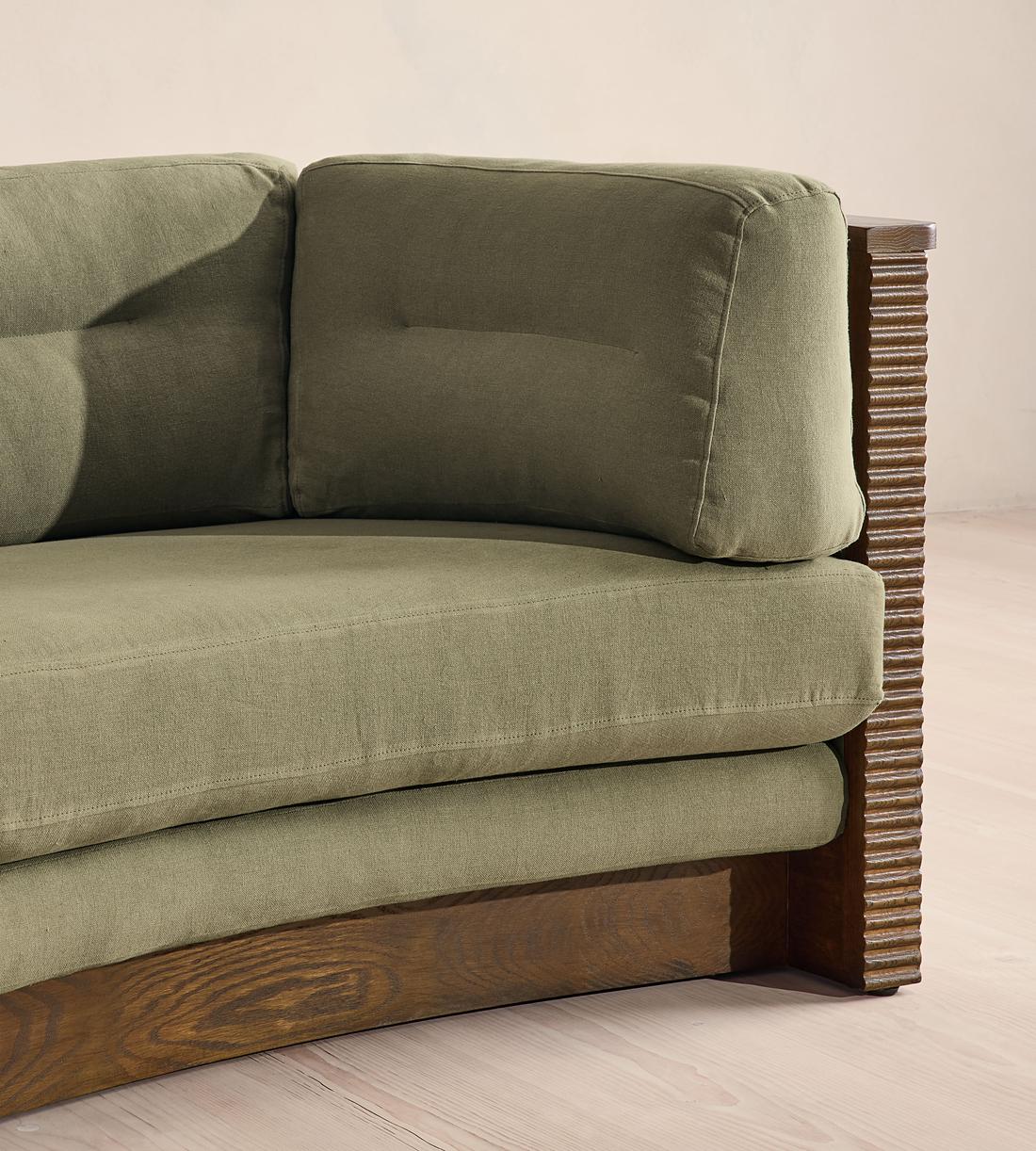 Belmont Sofa - Three Seater - Linen - Sage - UK - Images - Image 5