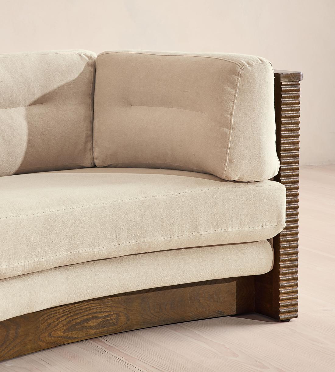 Belmont Sofa - Three Seater - Linen - Bisque - UK - Images - Image 5
