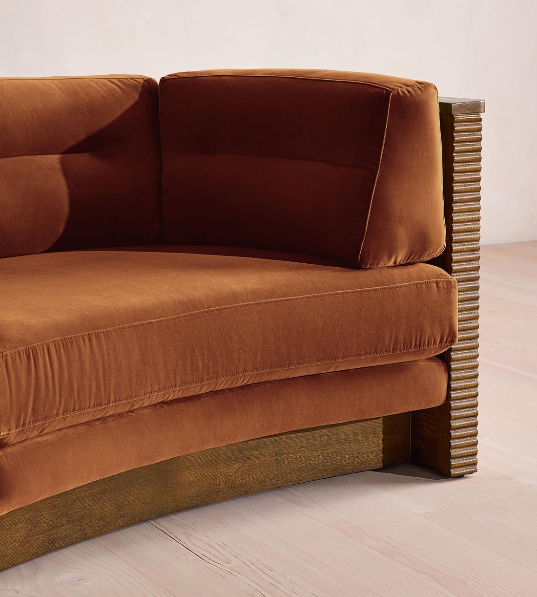 Belmont Sofa - Three Seater - Velvet - Cinnamon - UK - Images - Image 5