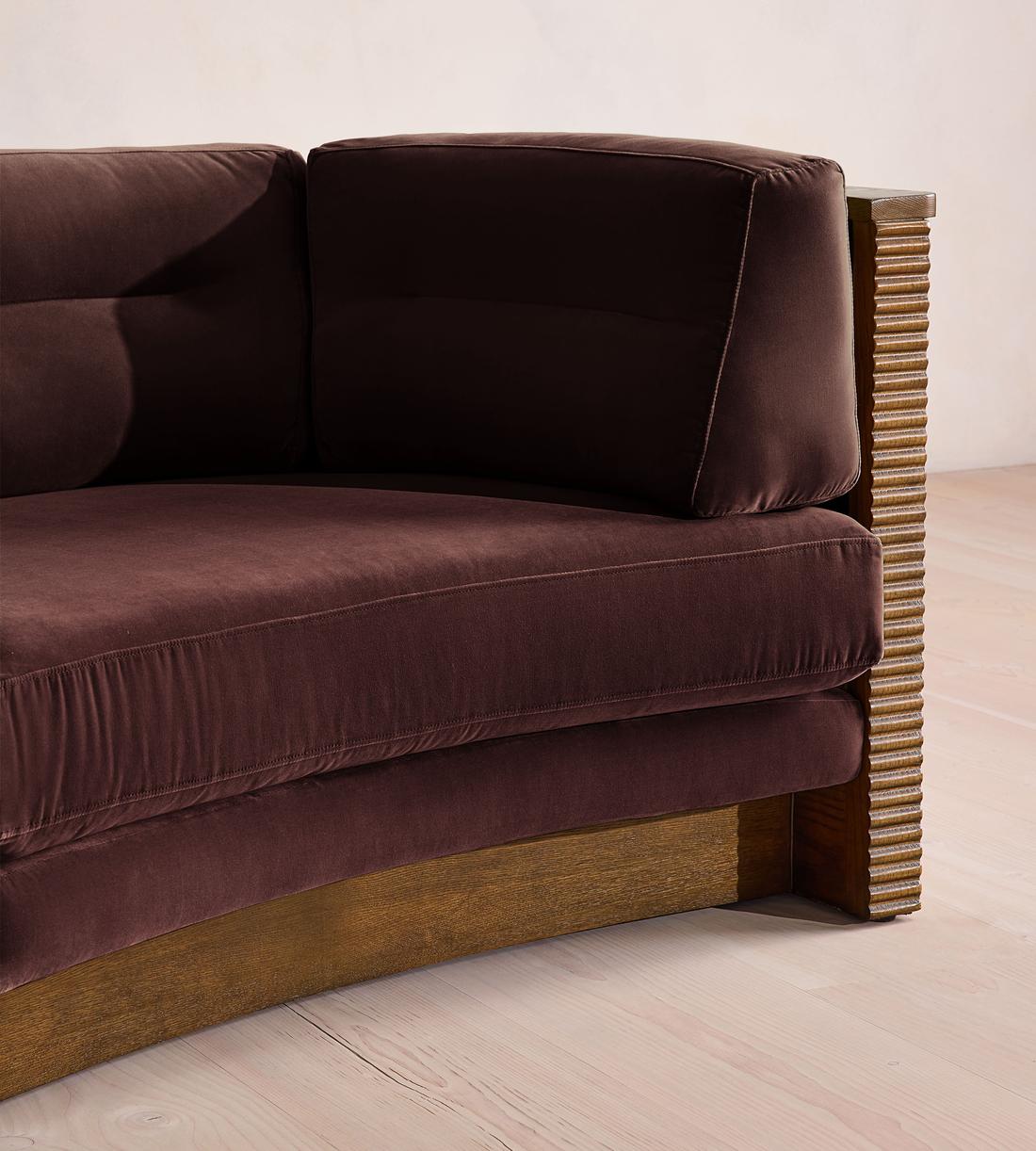 Belmont Sofa - Three Seater - Velvet - Aubergine - UK - Images - Image 5
