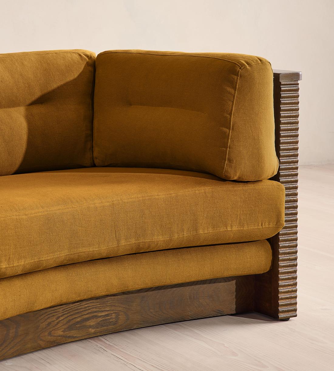 Belmont Sofa - Three Seater - Linen - Turmeric - UK - Images - Image 5