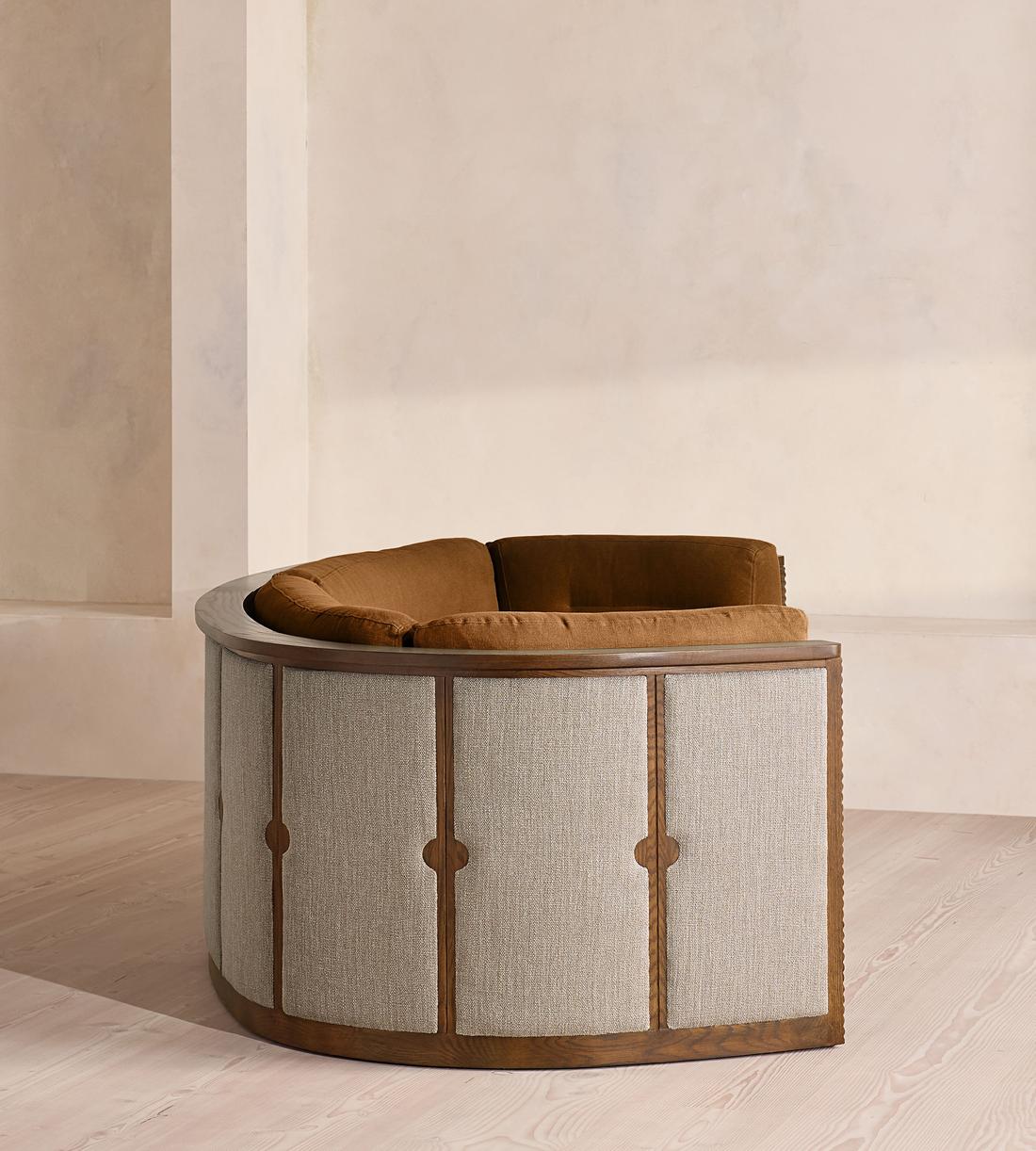 Belmont Sofa - Three Seater - Linen - Terracotta - UK - Images - Image 3
