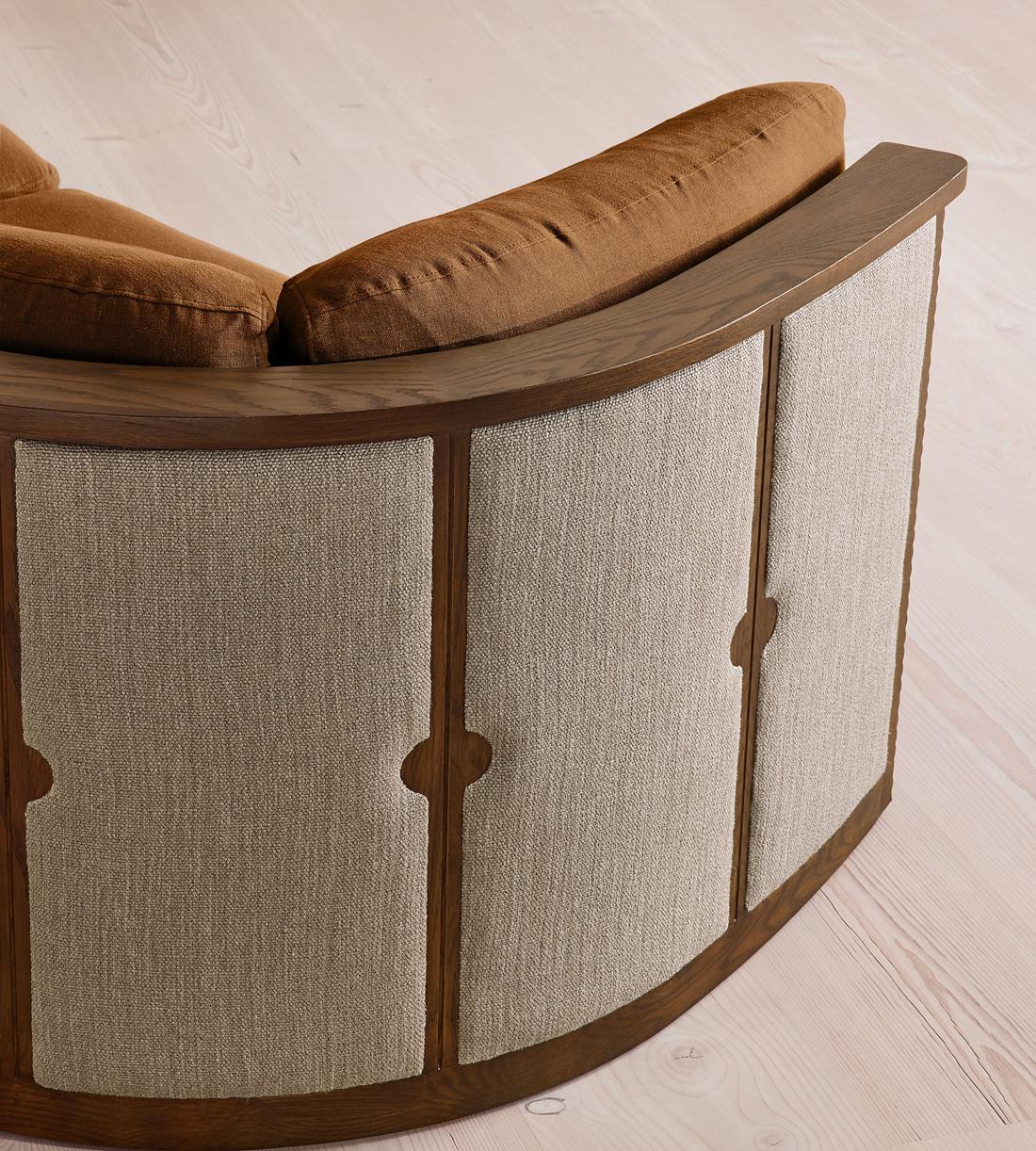 Belmont Sofa - Three Seater - Linen - Terracotta - US - Images - Image 5