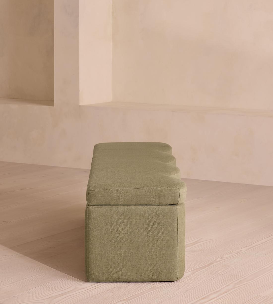 Eli Storage Bench - Linen - Sage - Images - Image 5