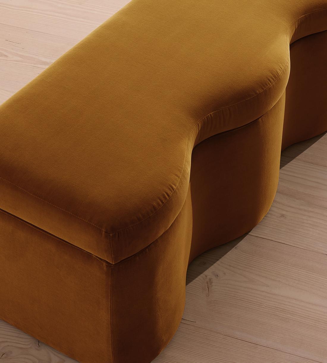 Eli Storage Bench - Mustard Velvet - Images - Image 7