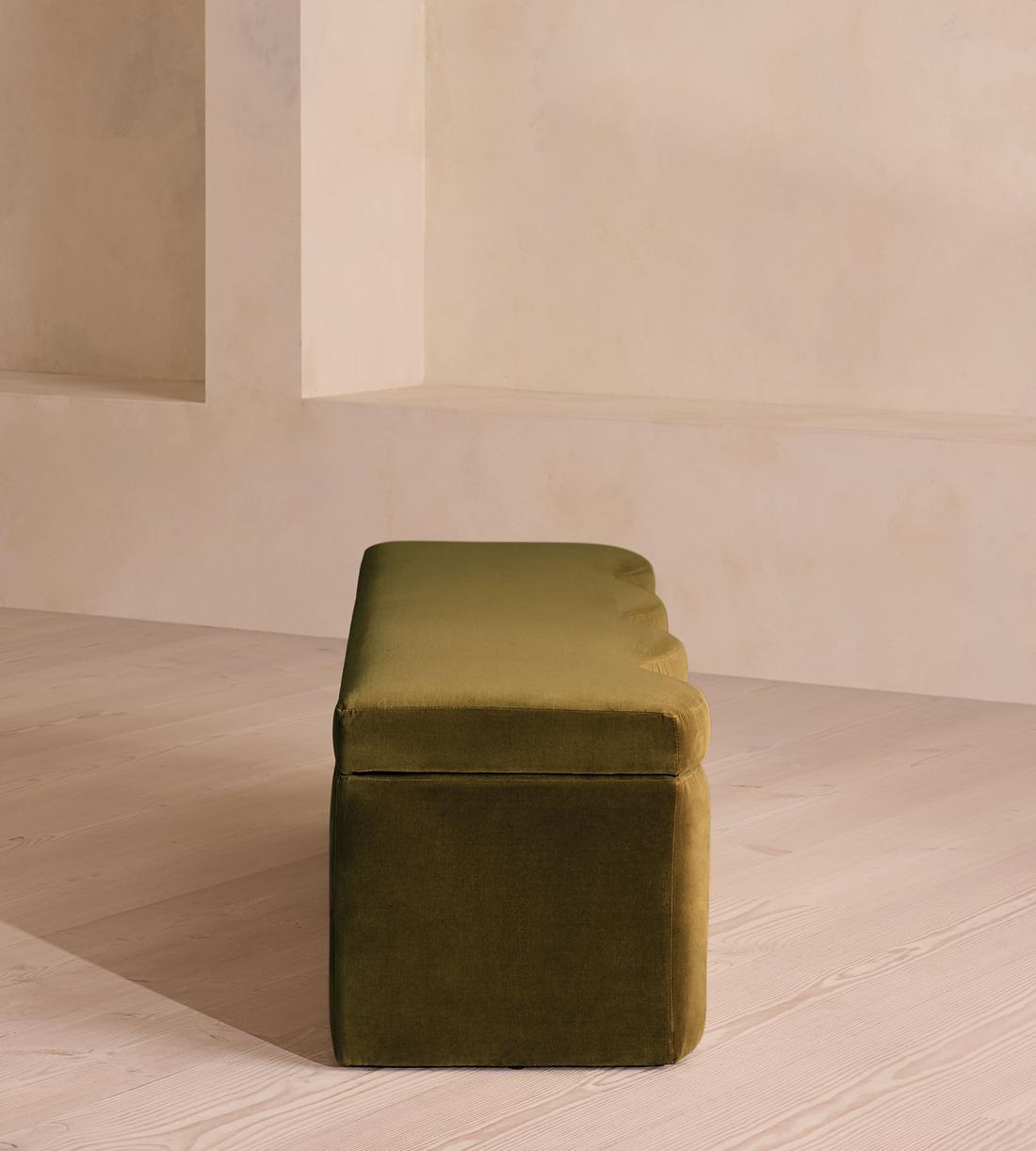 Eli Storage Bench - Olive Velvet - Images - Image 4