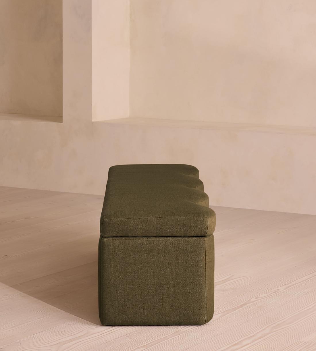 Eli Storage Bench - Linen - Olive - Images - Image 4