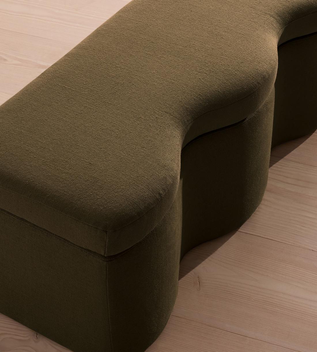 Eli Storage Bench - Linen - Olive - Images - Image 7