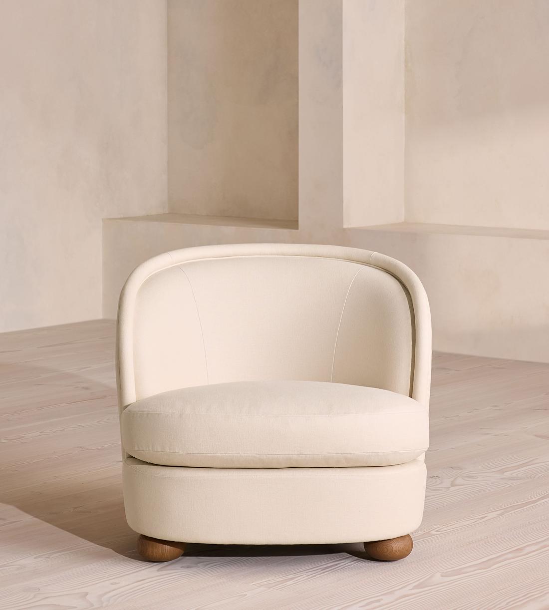 Blair Tub Armchair - Natural Linen - UK - Listing - Image 3