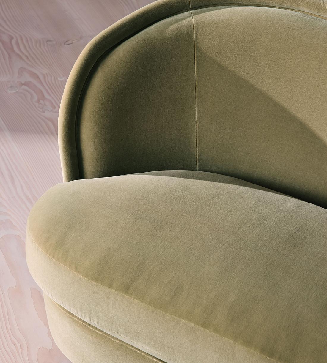 Blair Two Seater Sofa - Velvet - Lichen - UK - Images - Image 7