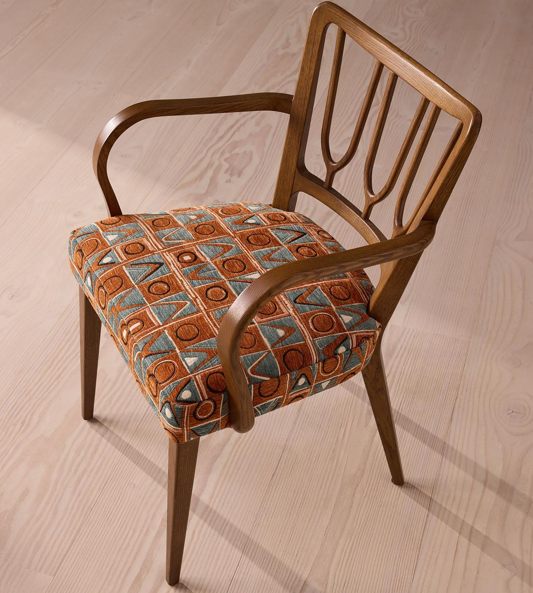 Leonie Armed Dining Chair - Lumi Jacquard - Images - Image 6