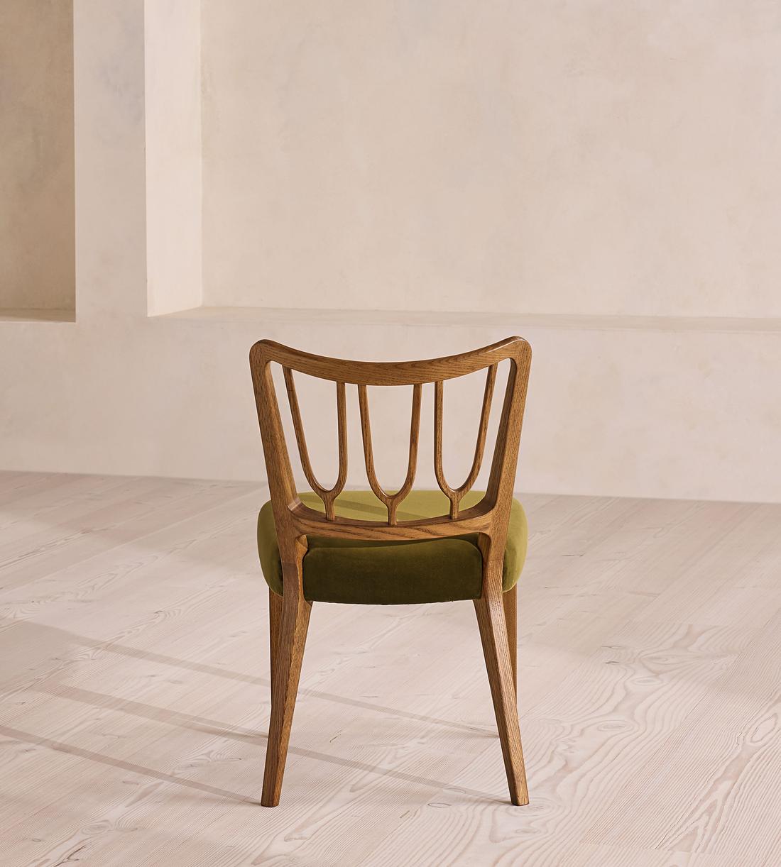 Leonie - Pair of Armless Dining Chair - Velvet - Olive - Images - Image 4