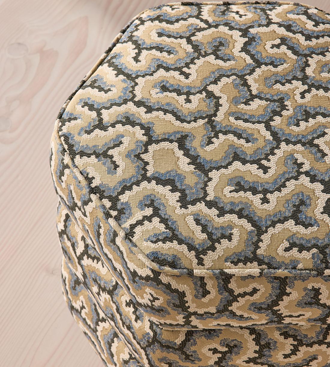 Lyla Footstool - Lophelia Jacquard - Brown - US - Images - Image 3