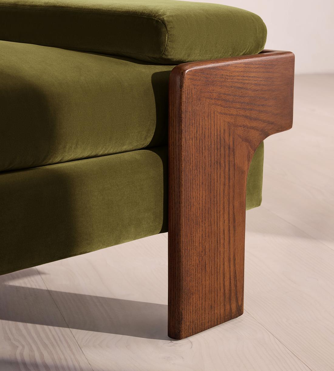 Marcia Bench - Velvet - Olive - US - Images - Image 5