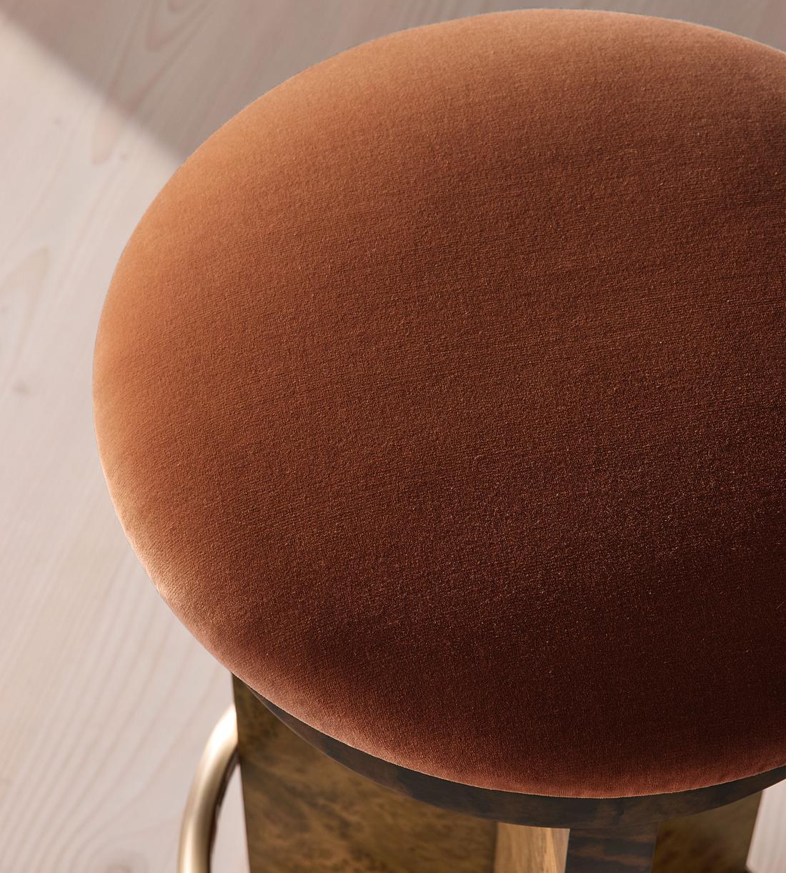 Rafaella Barstool - Velvet - Cinnamon - UK - Images - Image 3