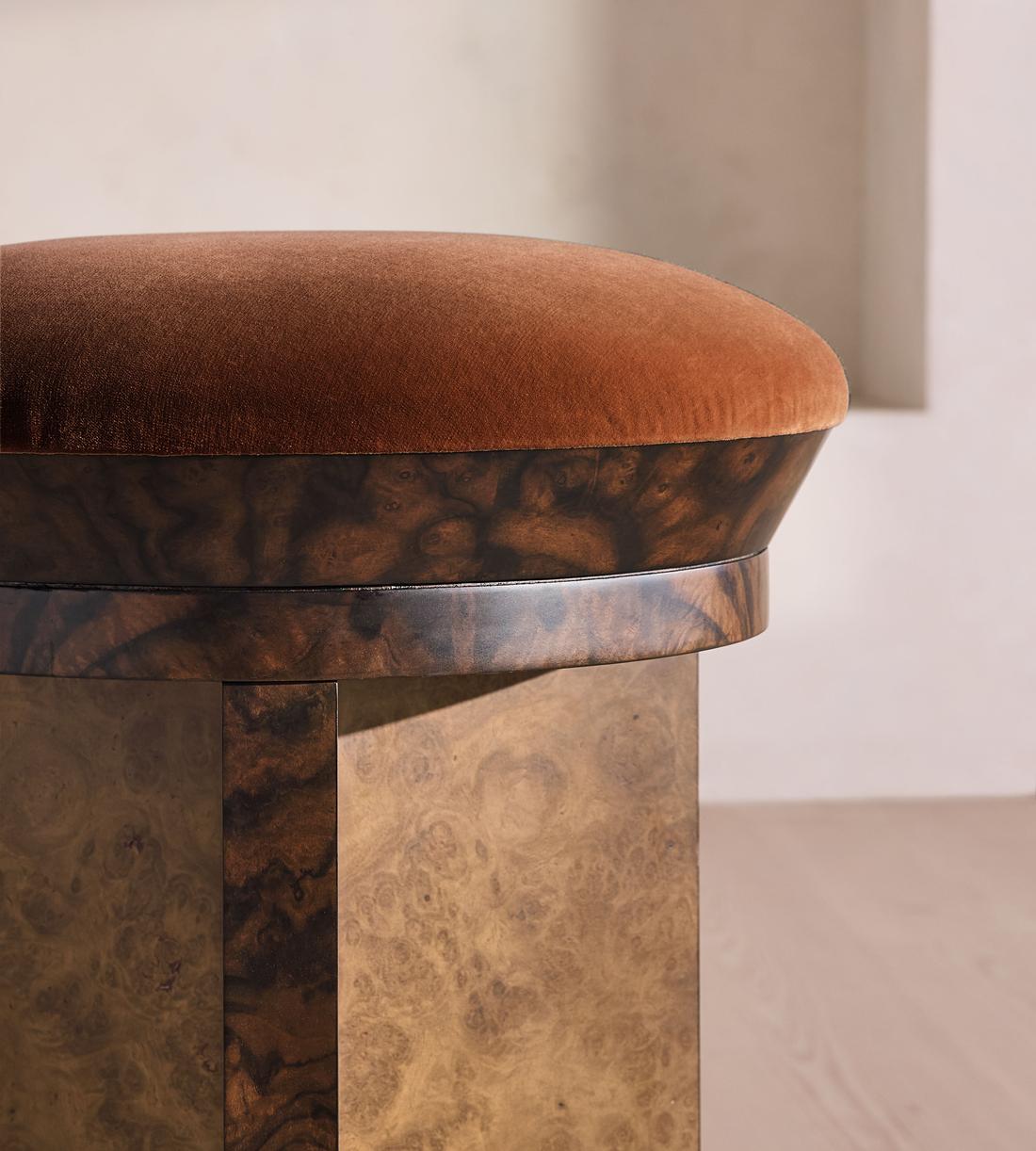 Rafaella Barstool - Velvet - Cinnamon - UK - Images - Image 4