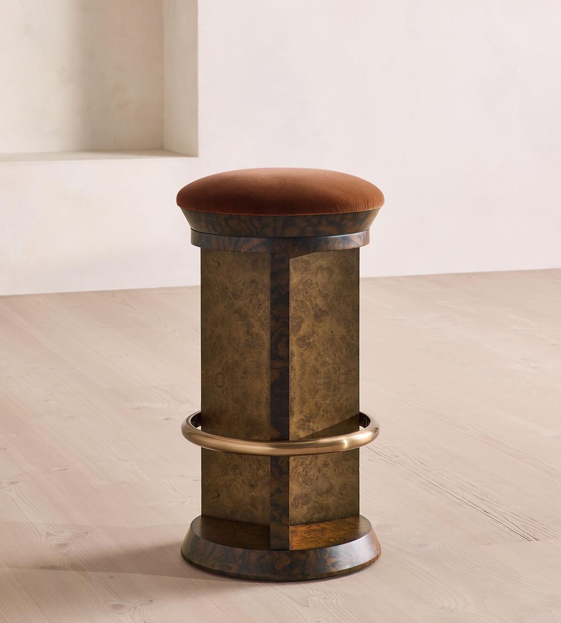 Rafaella Barstool - Velvet - Cinnamon - US - Listing - Image 2