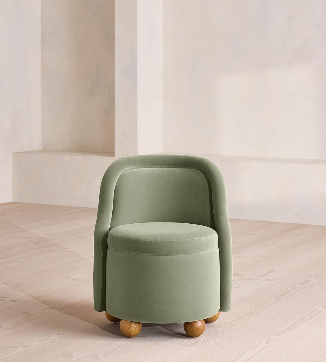 Poline Dining Chair - Velvet - Seafoam - US - Listing - Image 4