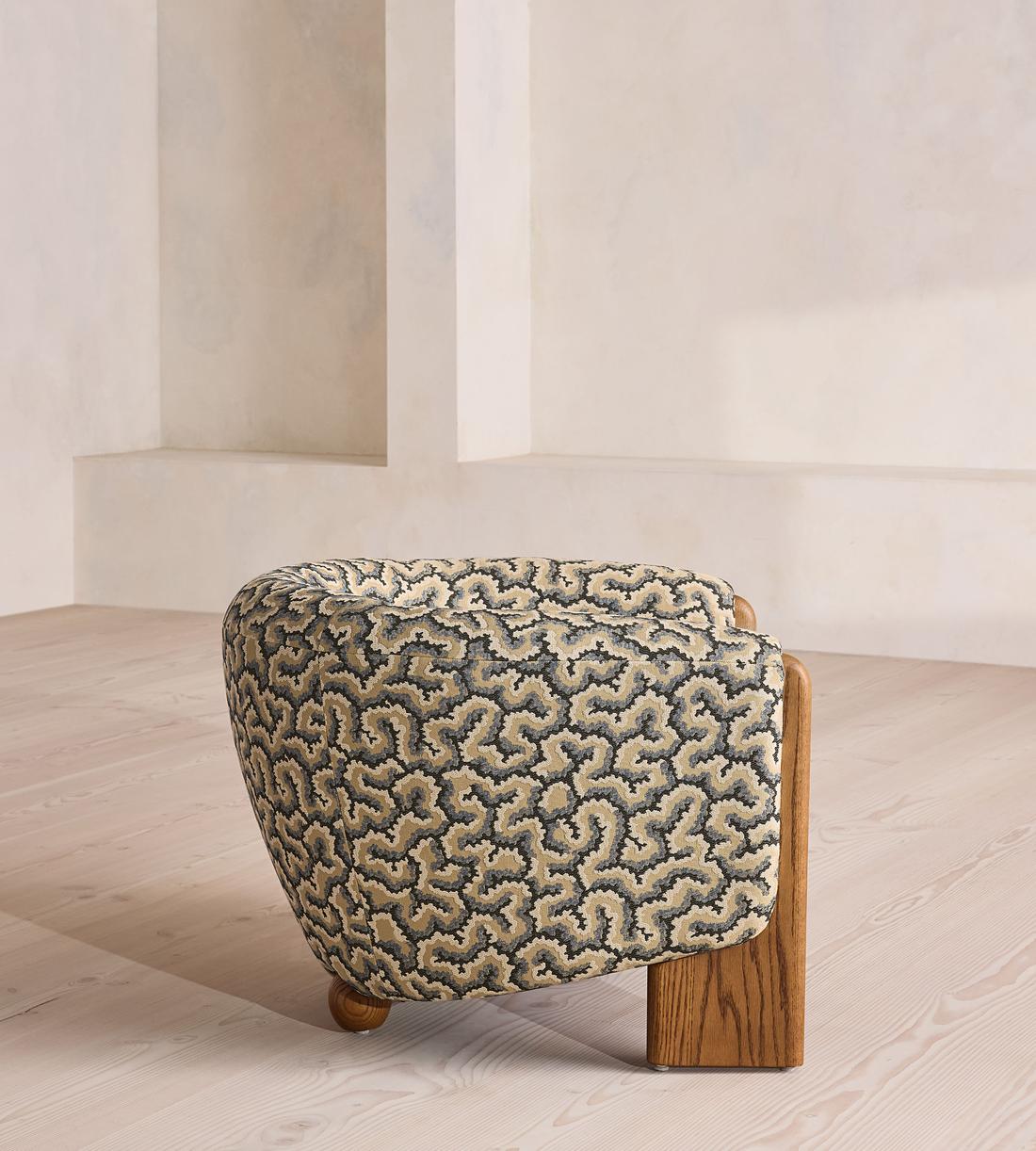 Winnie Armchair - Lophelia Jacquard - Brown  - UK - Images - Image 5