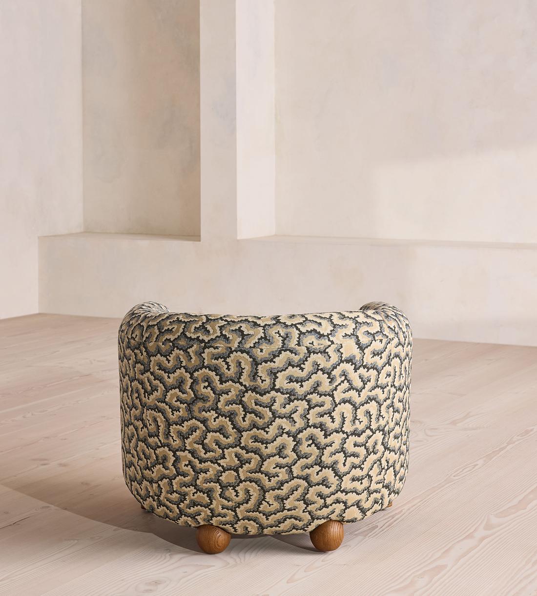 Winnie Armchair - Lophelia Jacquard - Brown  - UK - Images - Image 6