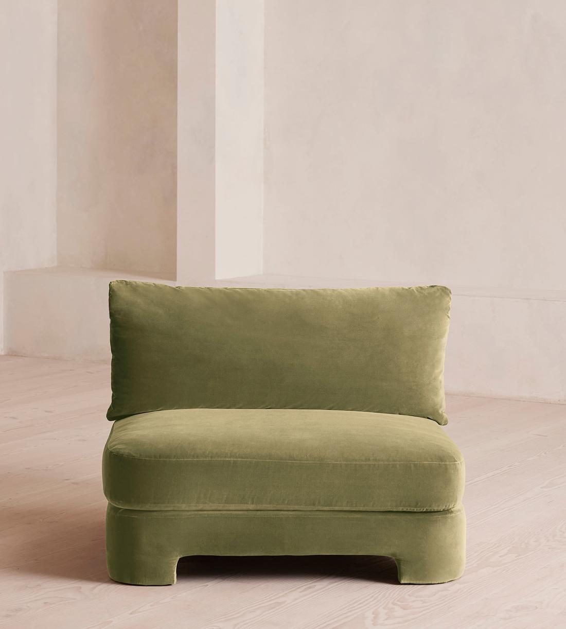 Odell Deeper Sit Modular Sofa - Right Arm Module - Velvet Lichen - Image 1