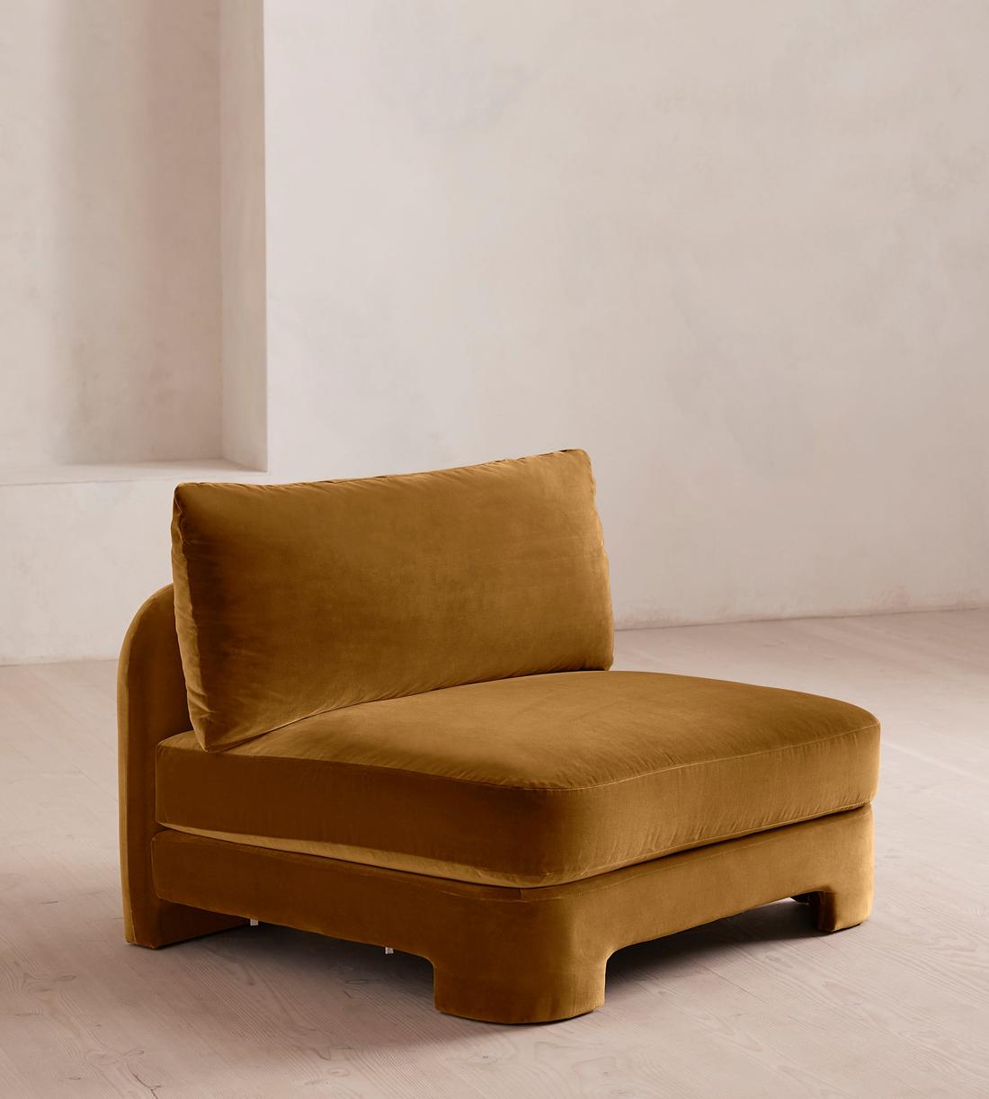 Odell Armless Module - Velvet - Mustard - US - Image 2