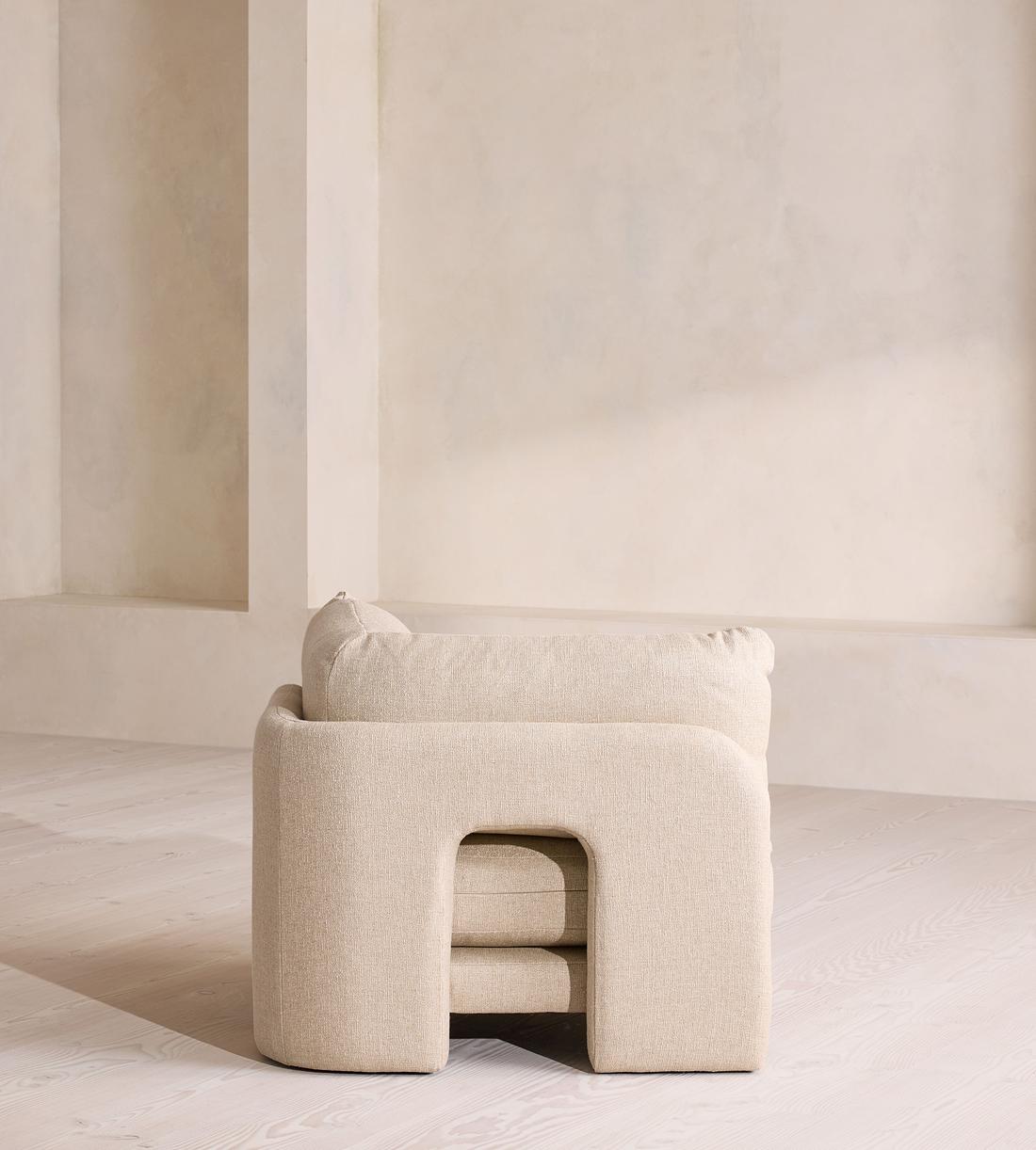 Odell Modular Sofa - Armless Module - Textured Linen - Image 3