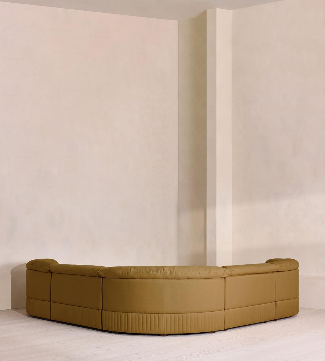 Oona Sectional Sofa - Corner Sofa - Linen - Ochre - US - Images - Image 3