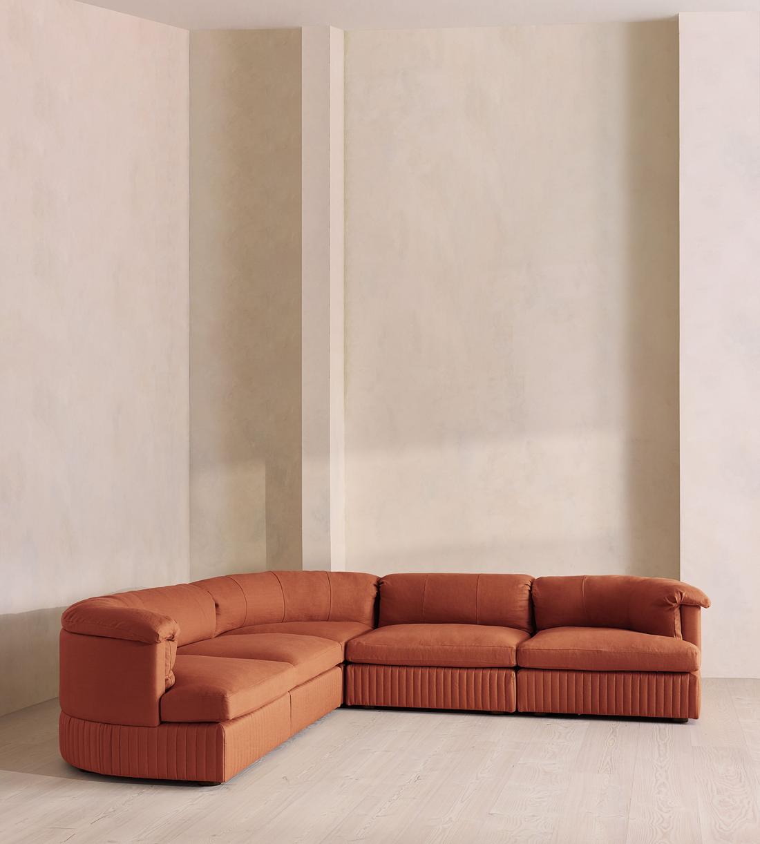 Oona Modular Sofa - Corner Sofa - Linen - Antique Rose - UK - Listing - Image 2