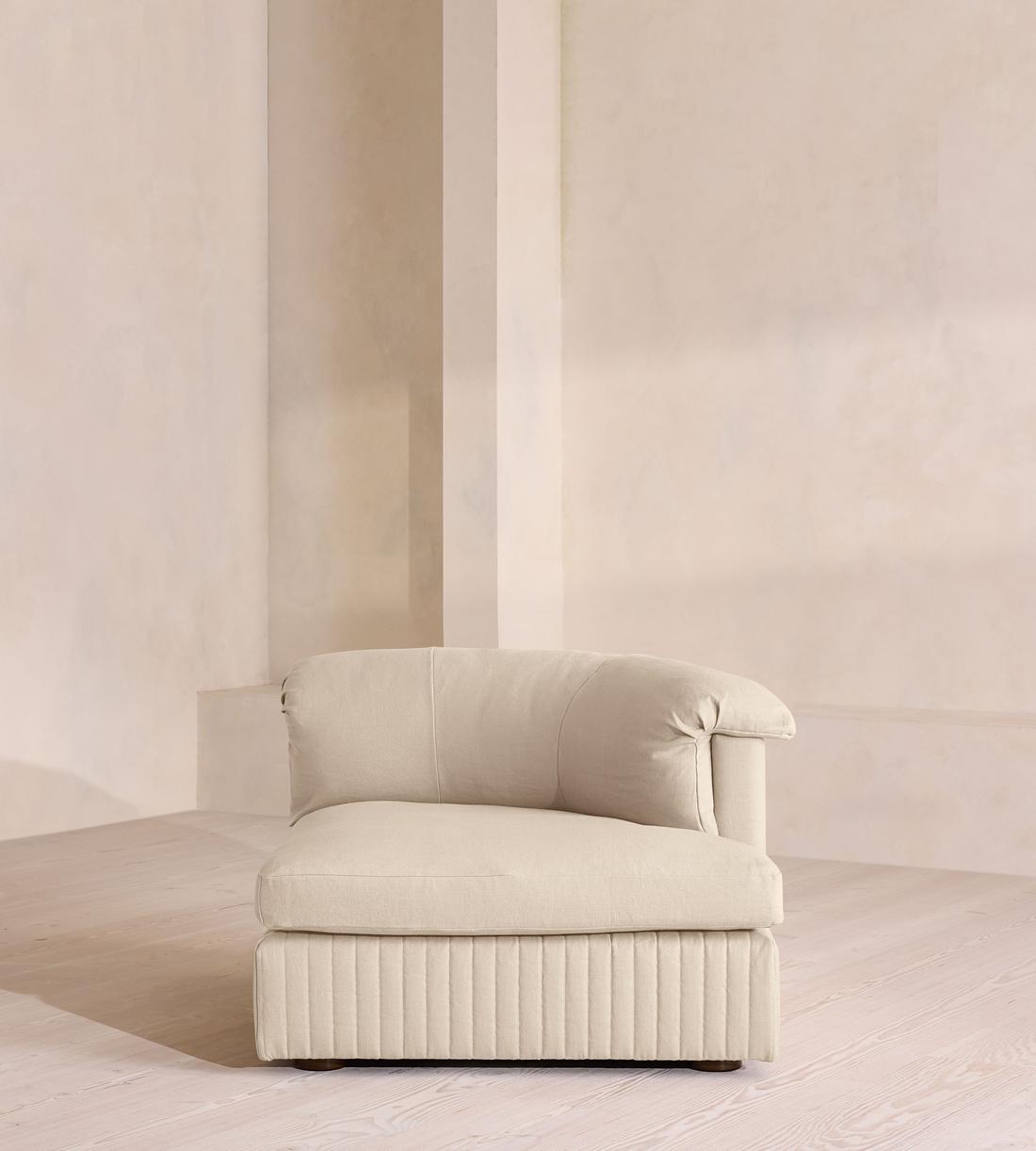 Oona Modular Sofa - Corner Module - Linen - Bisque - UK - Image 1