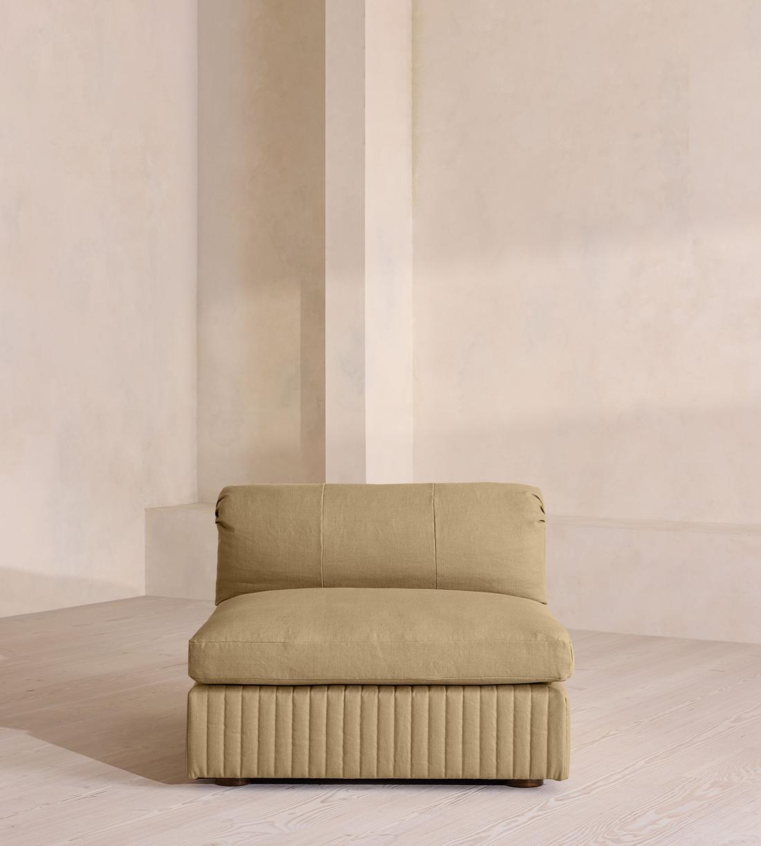 Oona Sectional Sofa - Right Arm Module - Linen - Wheat - US - Image 1