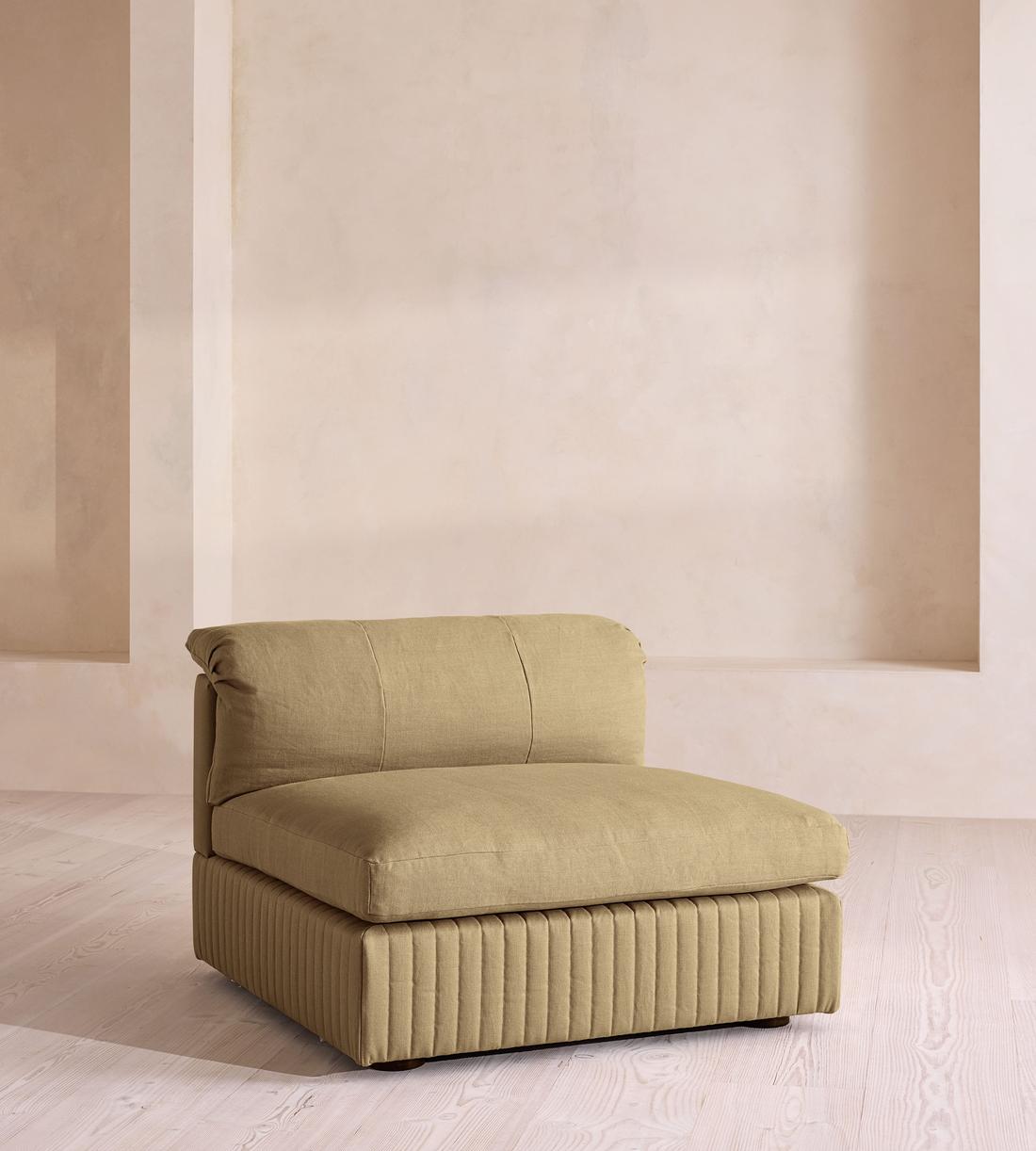 Oona Sectional Sofa - Right Arm Module - Linen - Wheat - US - Image 2