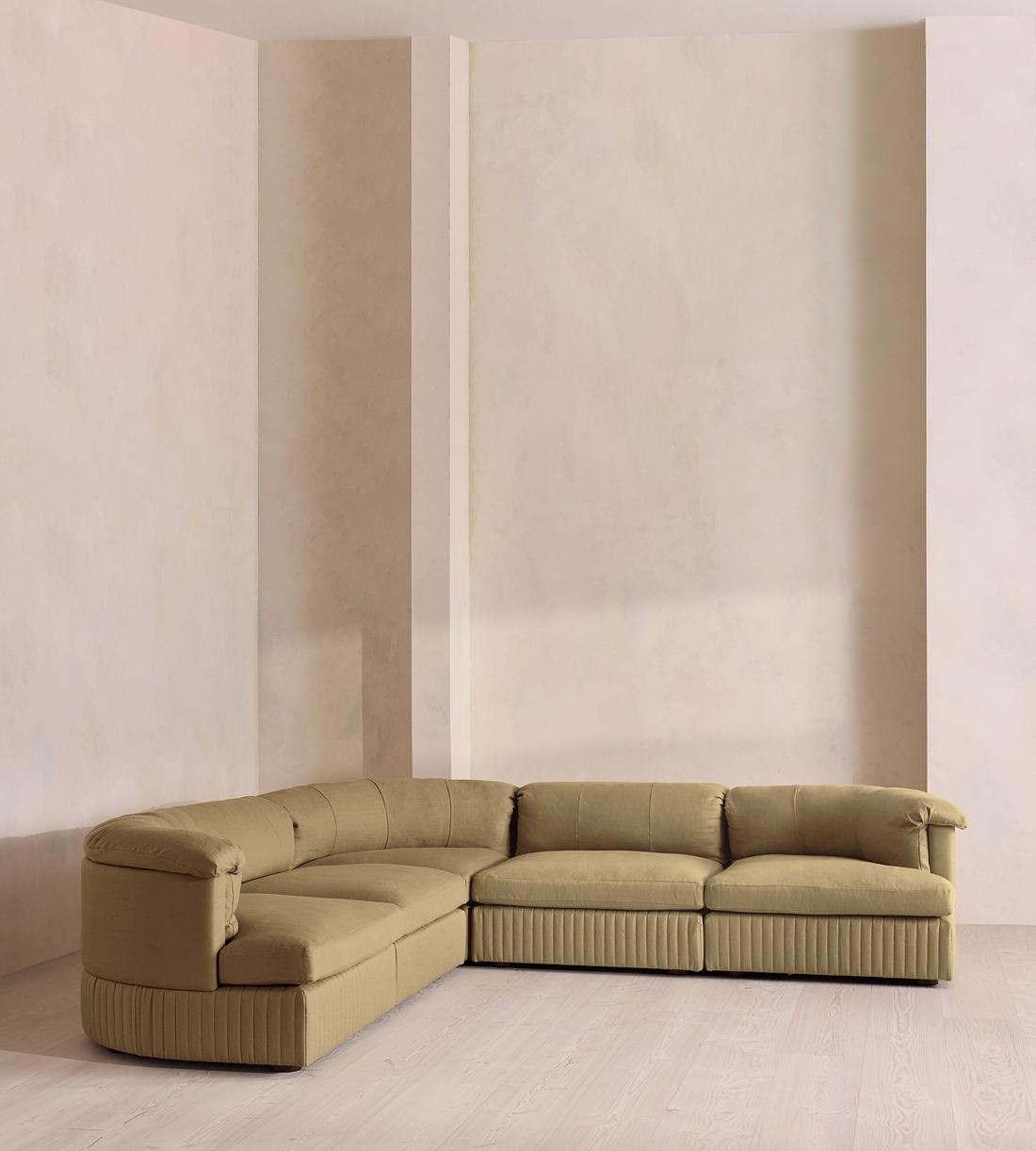 Oona Modular Sofa - Corner Sofa - Linen - Wheat - UK - Listing - Image 2
