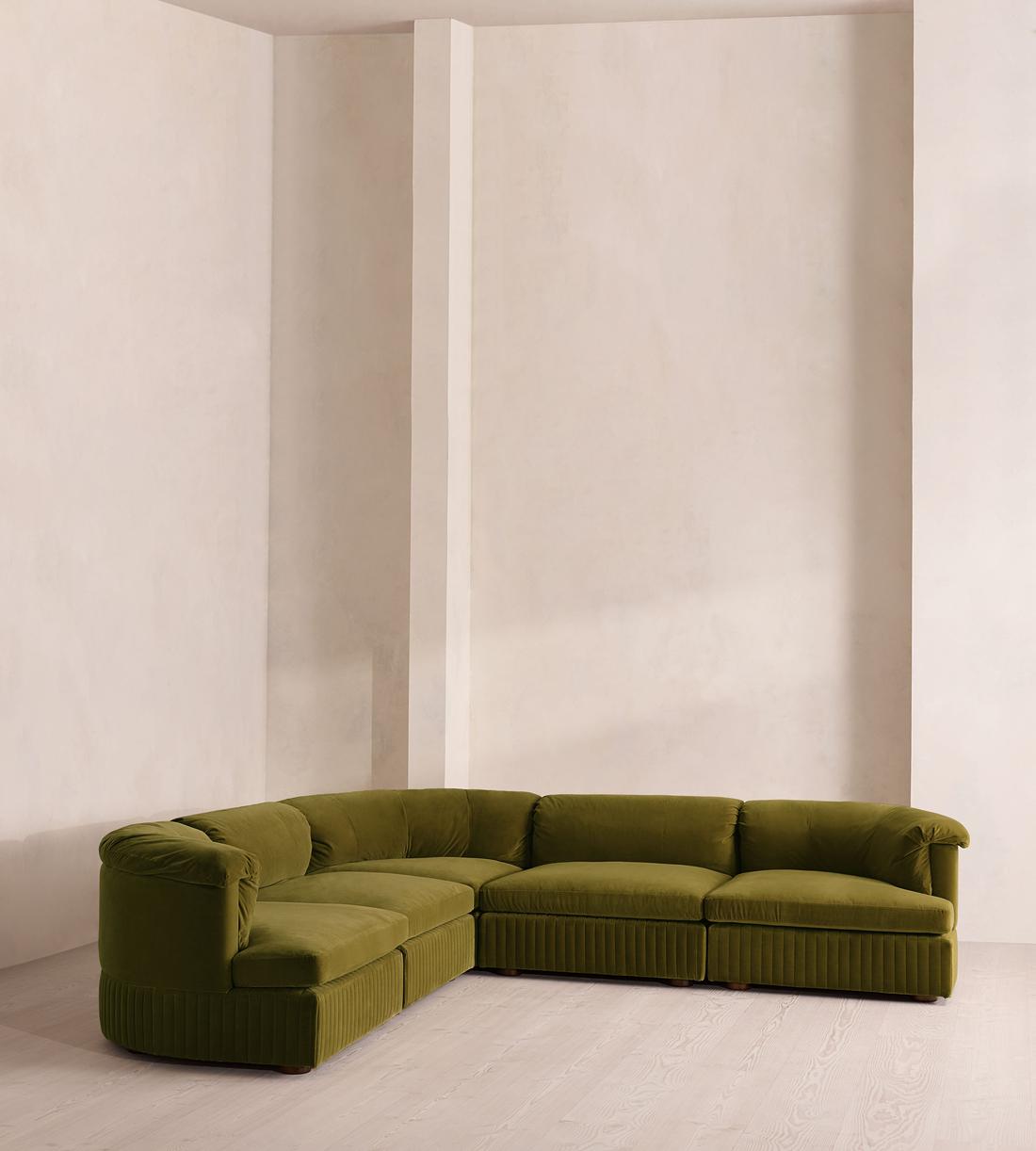 Oona Modular Sofa - Corner Sofa - Velvet Olive UK - Listing - Image 2
