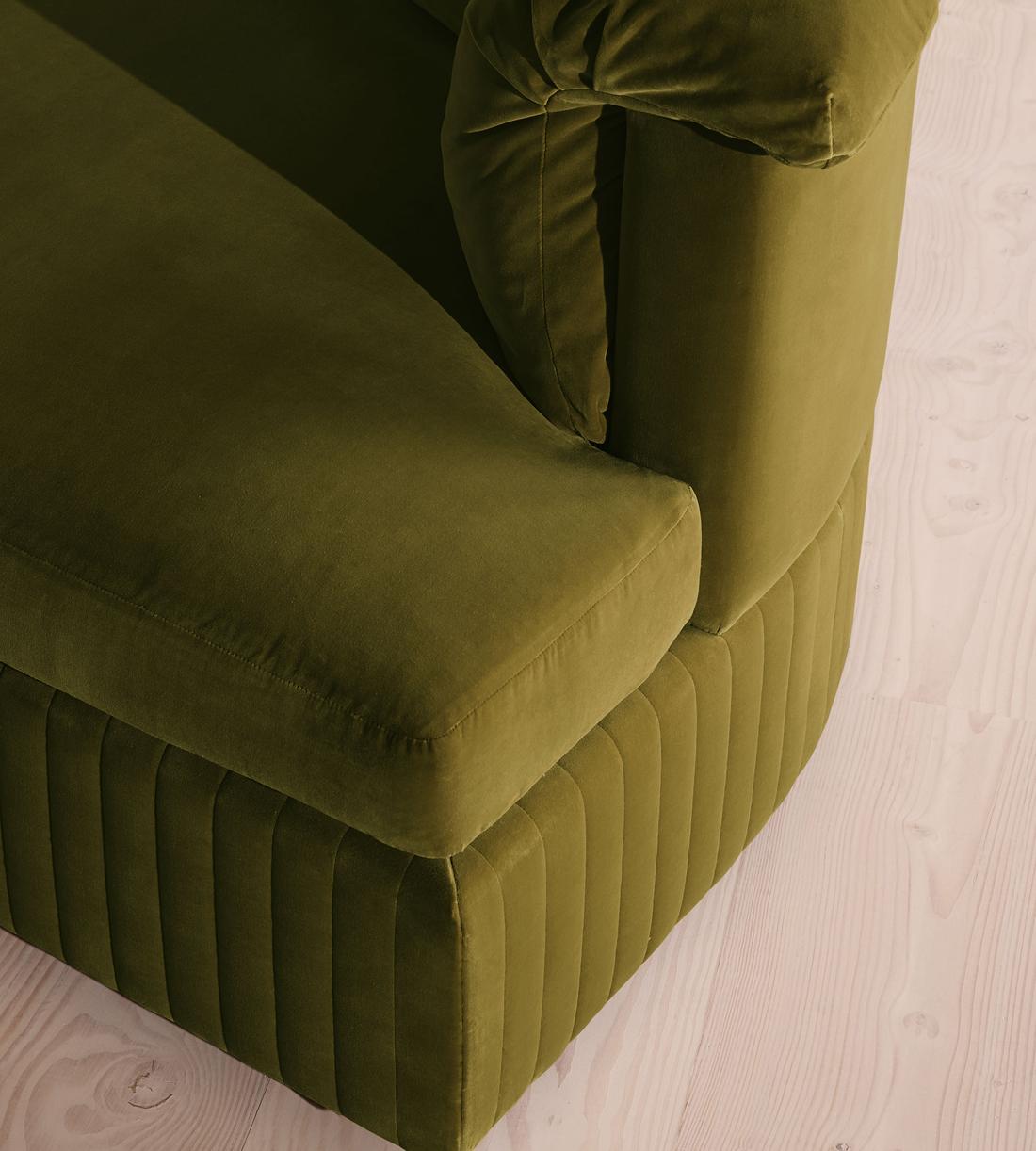 Oona Modular Sofa - Corner Sofa - Velvet Olive UK - Images - Image 4