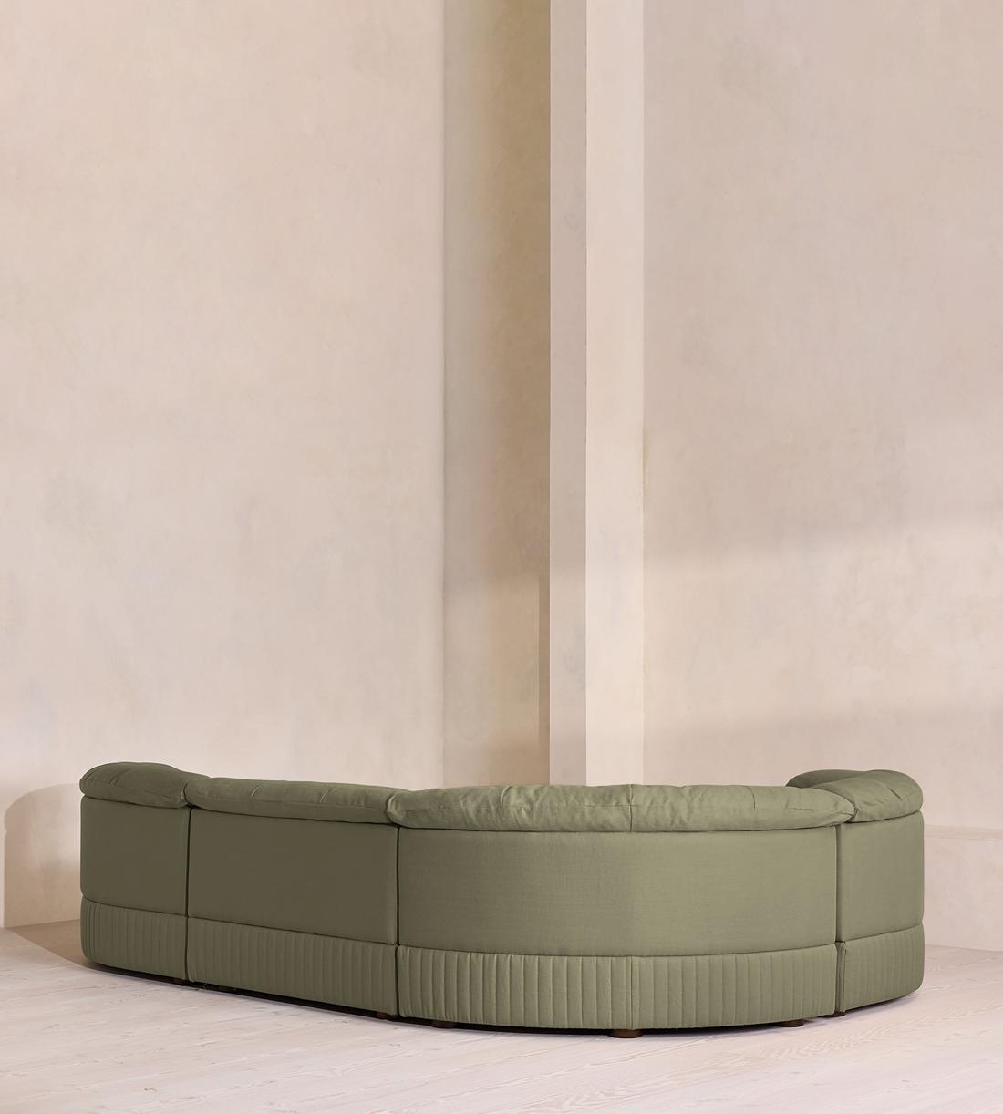 Oona Sectional Sofa - L-Shape Sofa - Linen - Sage - US - Images - Image 3