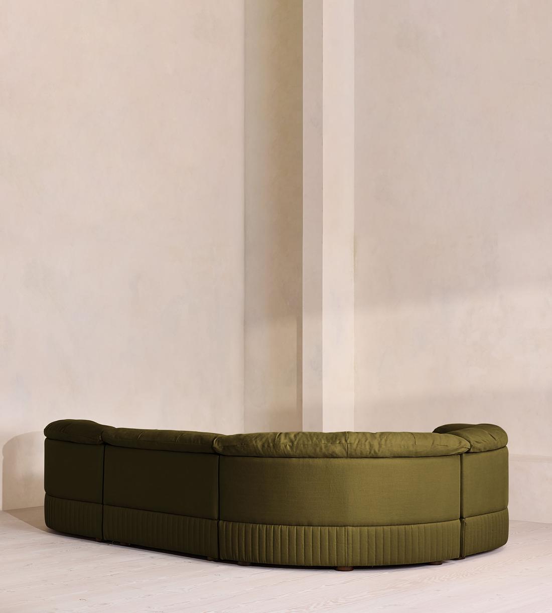 Oona Sectional Sofa - L-Shape Sofa - Linen - Olive - US - Images - Image 3