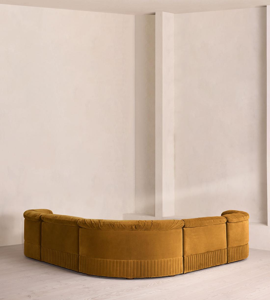 Oona Modular Sofa - Corner Sofa - Velvet Mustard UK - Images - Image 3