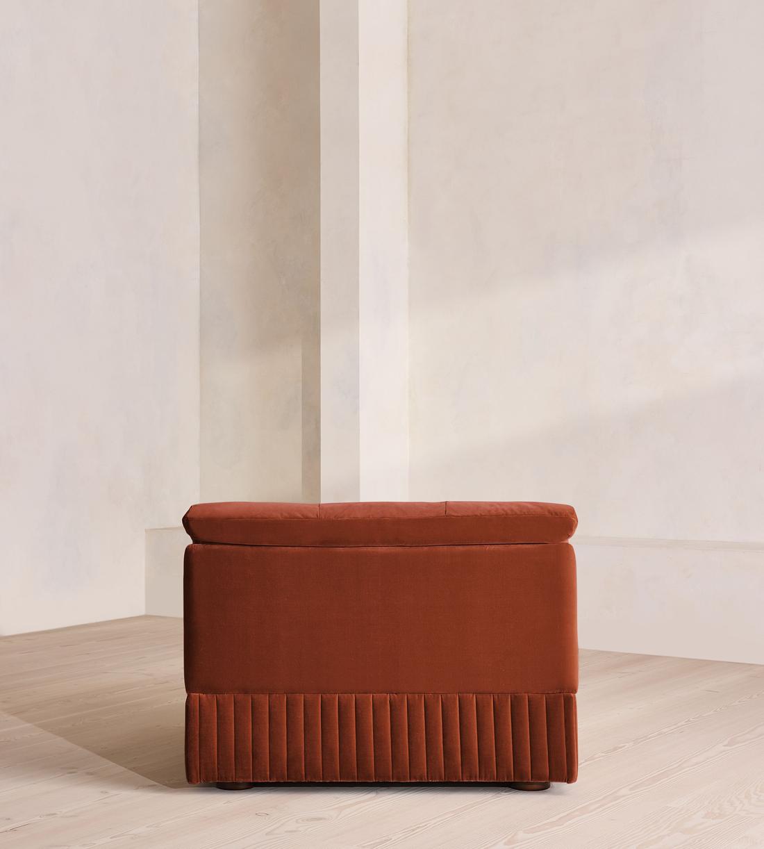 Oona Sectional Sofa - Armless Module - Velvet Rust - US - Image 4