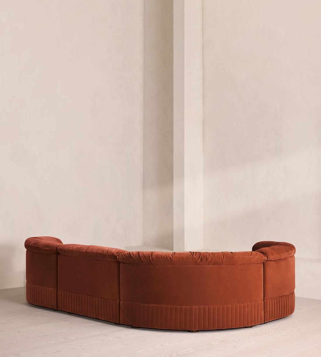 Oona Modular Sofa - L-Shape Sofa - Velvet Rust UK - Images - Image 3