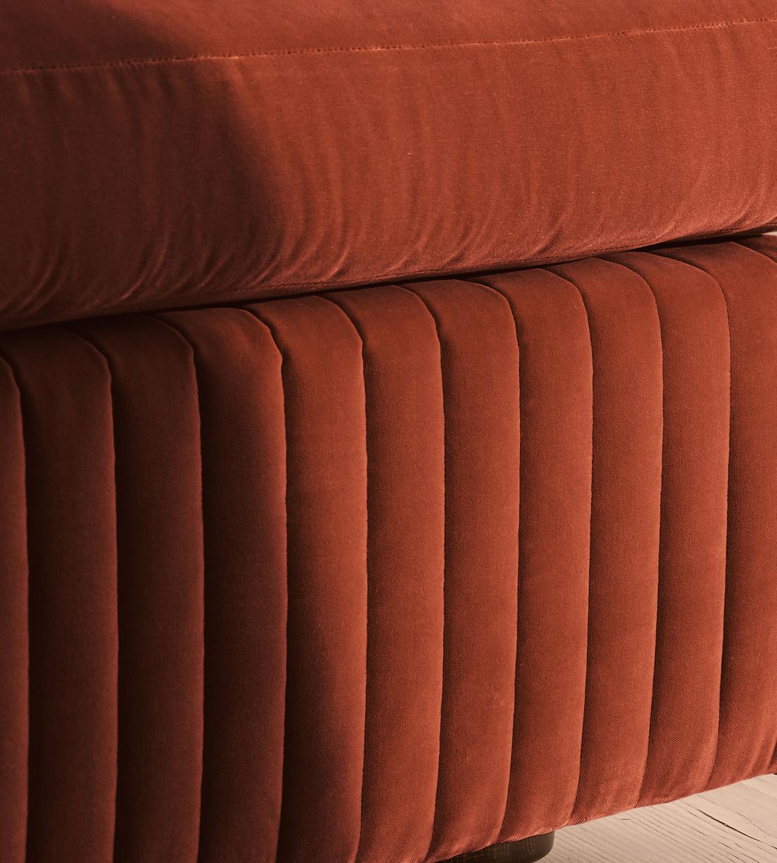 Oona Sectional Sofa - Corner Sofa - Velvet Rust - US - Images - Image 5