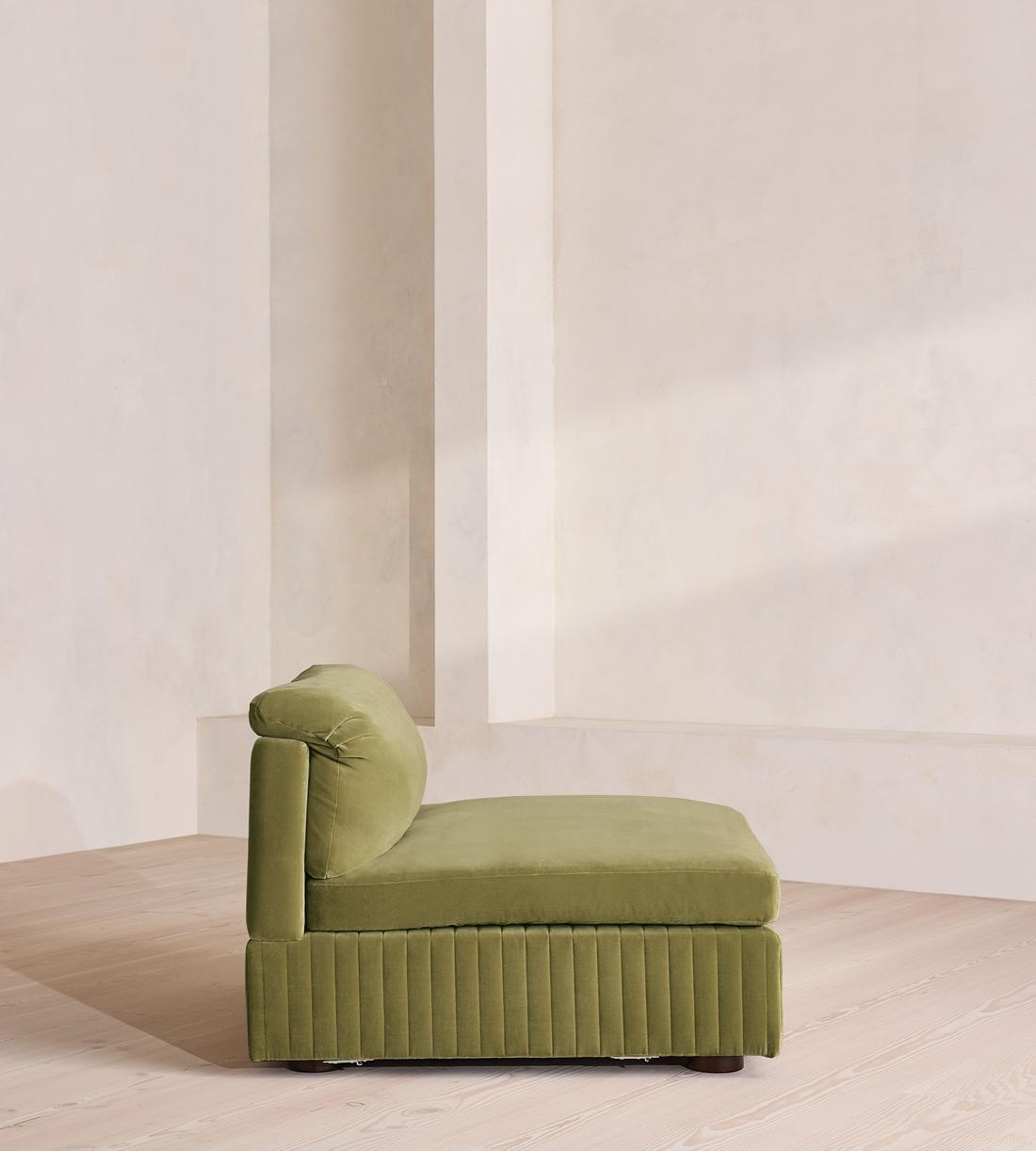Oona Modular Sofa - Right Arm Module - Velvet Lichen - UK - Image 3
