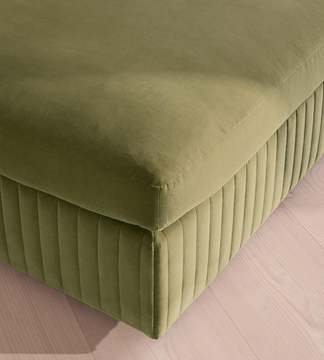 Oona Ottoman - Velvet Lichen - UK - Lifestyle - Image 1