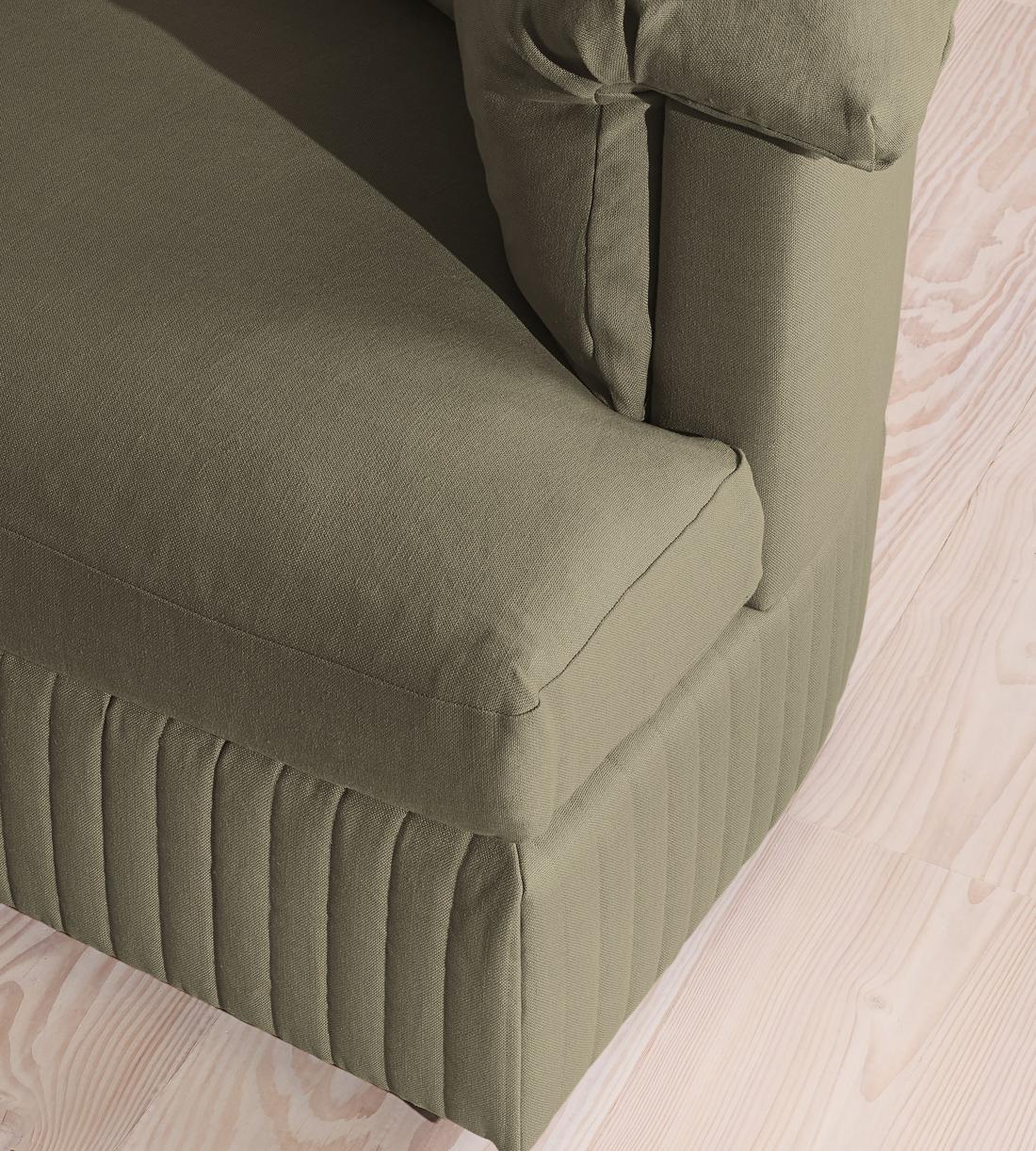 Oona Sectional Sofa - Corner Sofa - Linen - Sage - US - Images - Image 4