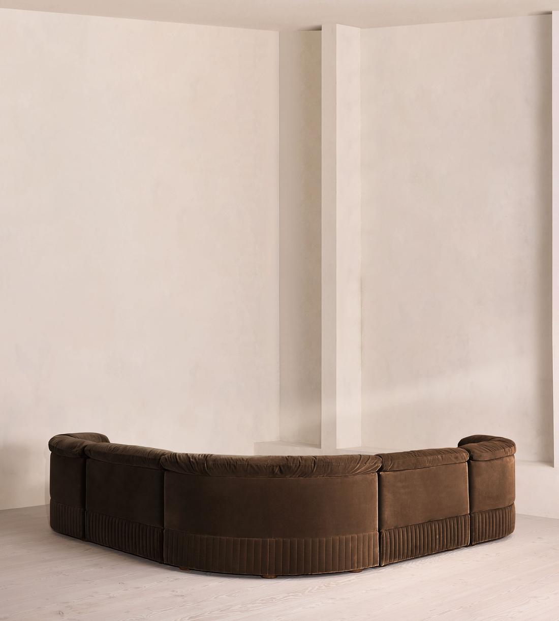 Oona Modular Sofa - Corner Sofa - Velvet - Chocolate UK - Images - Image 3